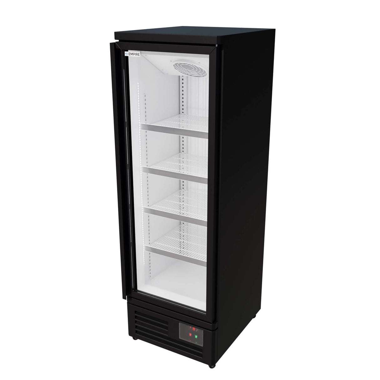 Empire Upright Display Freezer 400L Single Glass Door Commercial White Interior | EMP-KDF-P0673TG-W Refrigeration Uprights - Single Door Empire Supplies