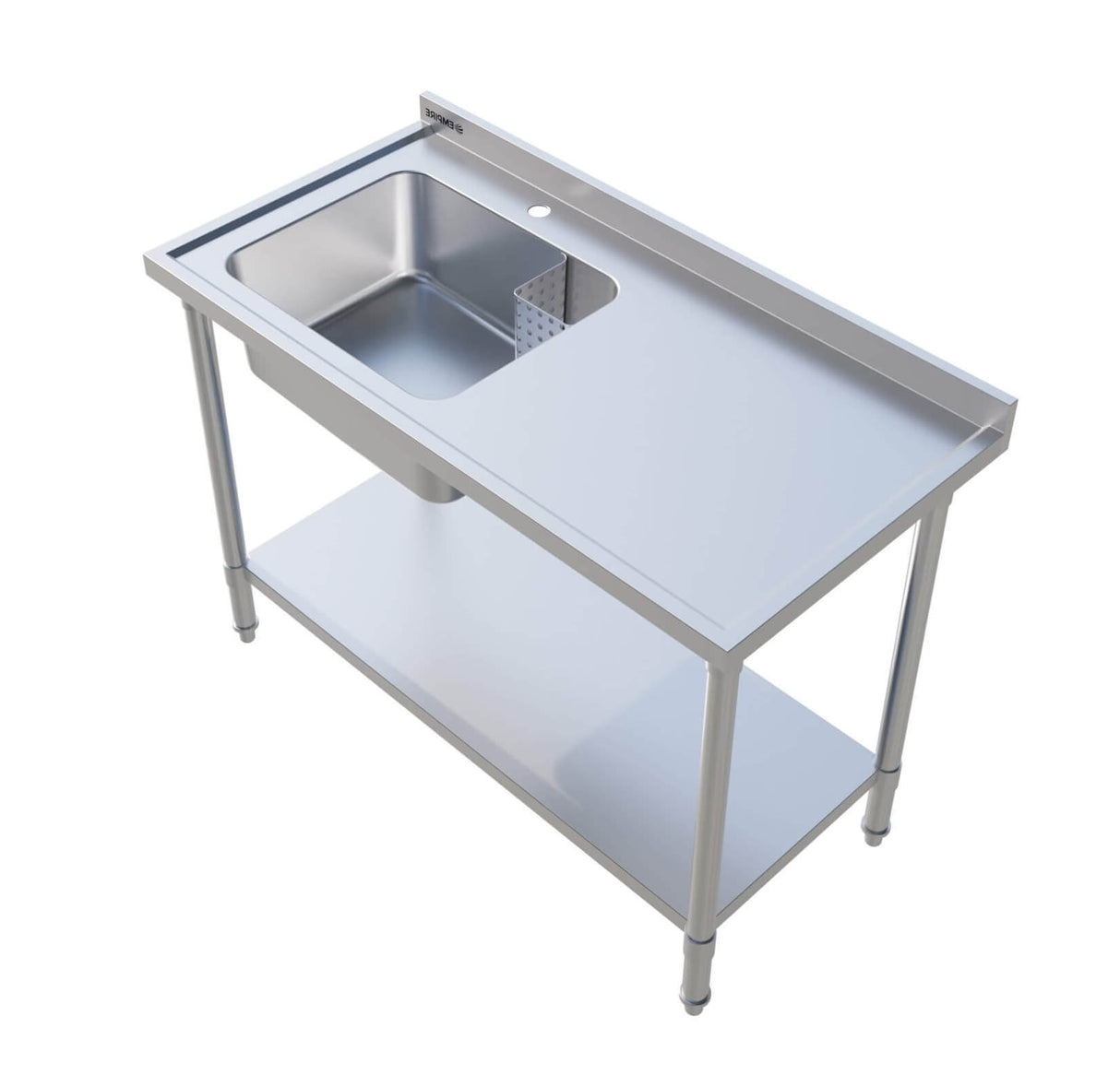 Empire Stainless Steel Single Bowl Commercial Sink 1200mm Wide Left Hand Drainer - EMP-SSWTS-1200L Single Bowl Sinks Empire