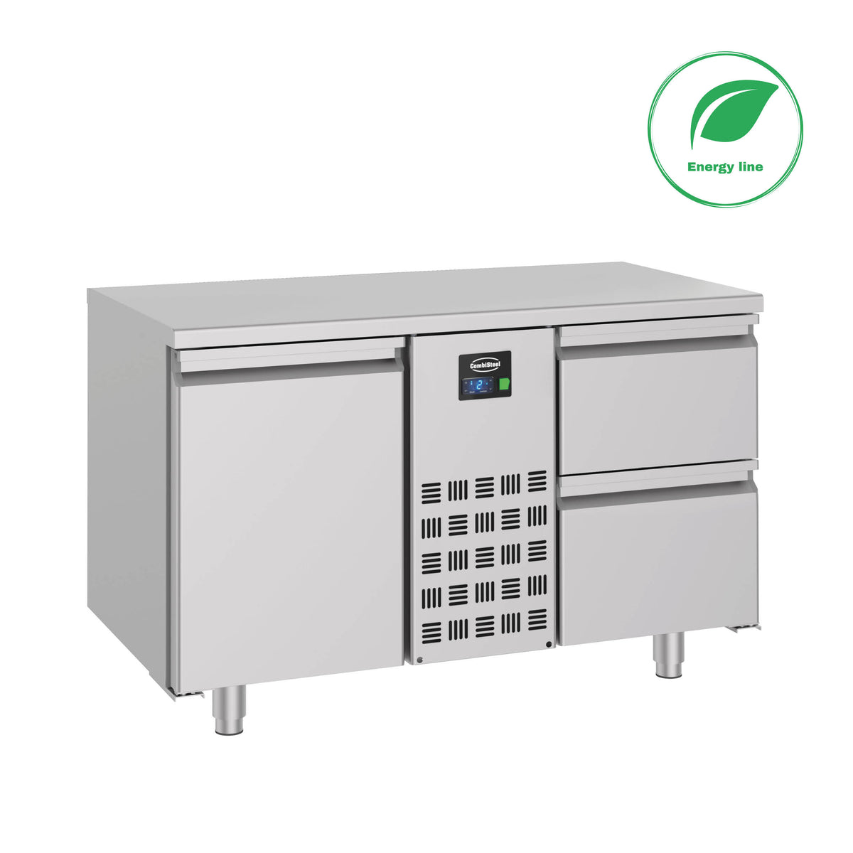 700 TABLE RÉFRIGÉRÉE 1 PORTE 2 TIROIRS ENERGY LINE - 7489.5515 - COMBISTEEL