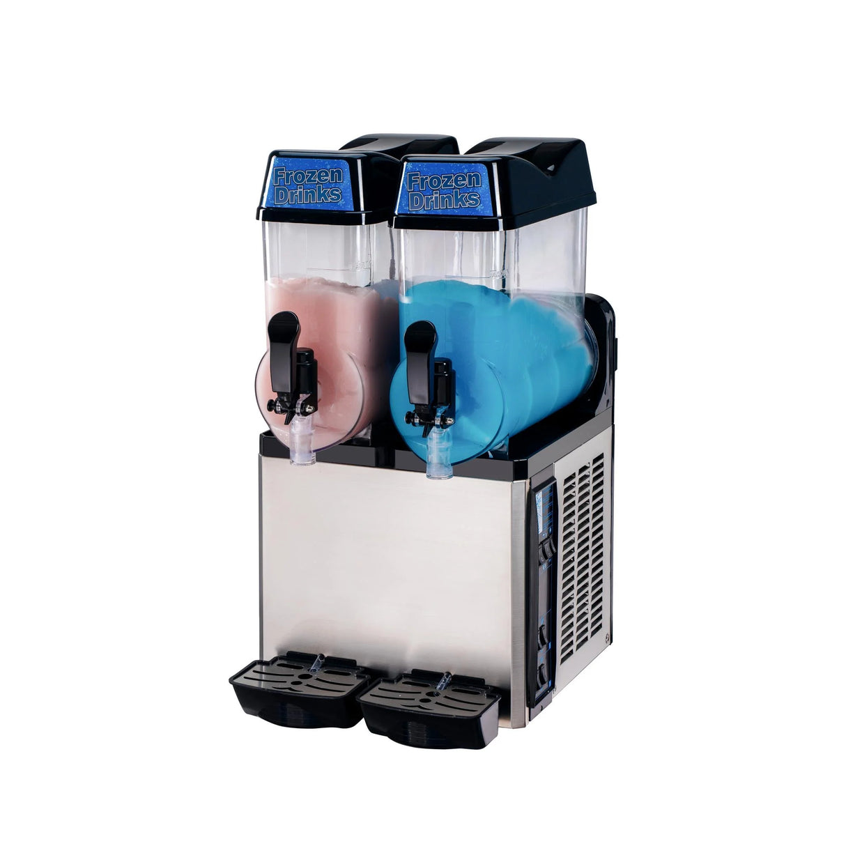Hamoki Commercial Slush Machine – 2 x 12 Litre Twin Tank Frozen Ice Drink Maker | 331003 Slush Machines Hamoki