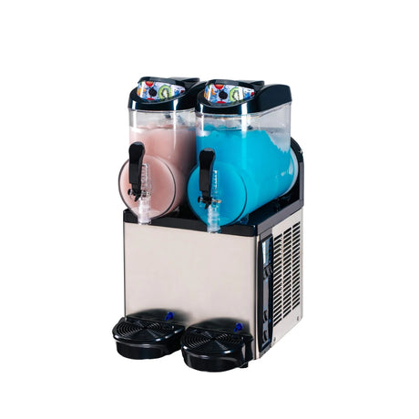 Hamoki Commercial Slush Machine – 2 x 12 Litre Twin Tank Frozen Ice Drink Maker | 331004 Slush Machines Hamoki