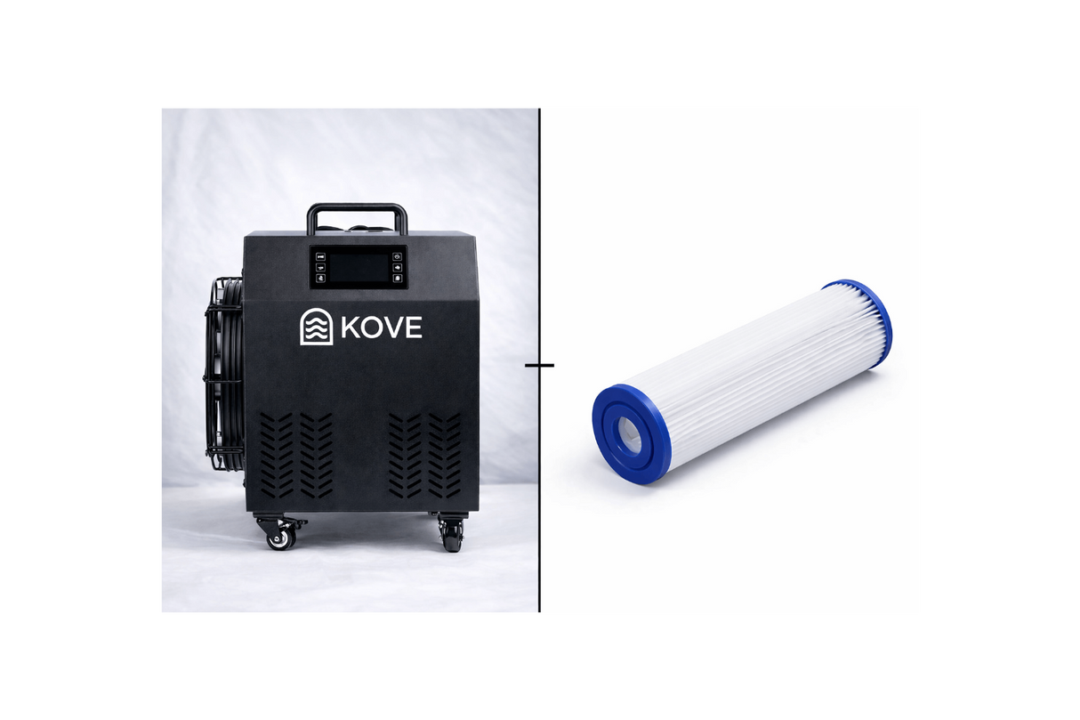 KOVE Elite Ice Bath 20 Micron Filter Cartridges – Pack of 5 Ice Baths & Cold Plunges KOVE