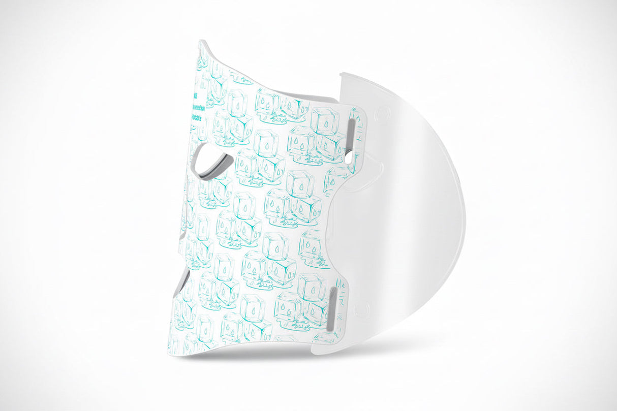 KOVE Red & Infrared LED Facial Mask – Multi-Wavelength Light Therapy with Cold Pack
