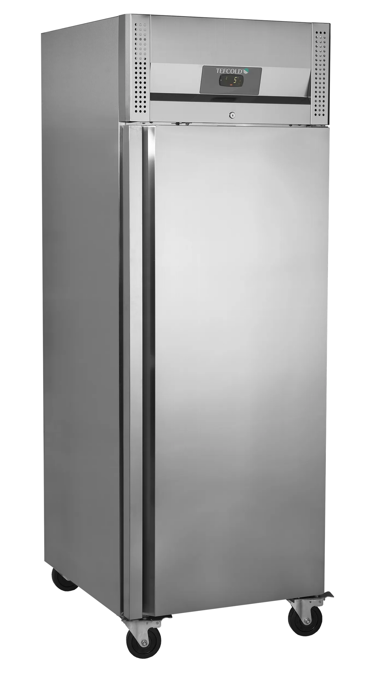 Tefcold Gastronorm Stainless Steel Solid Single Door Upright Fridge 559L Reversible | RK710X1 Refrigeration Uprights - Single Door Tefcold