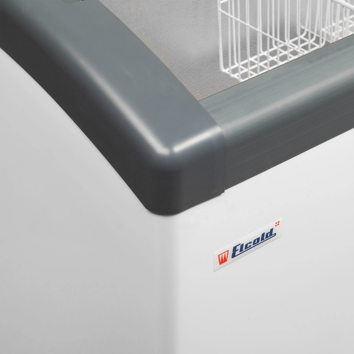 Elcold Sliding Curved Glass Lid Chest Freezer - FOCUS 151 (ECO DESIGN) Display Chest Freezers Elcold