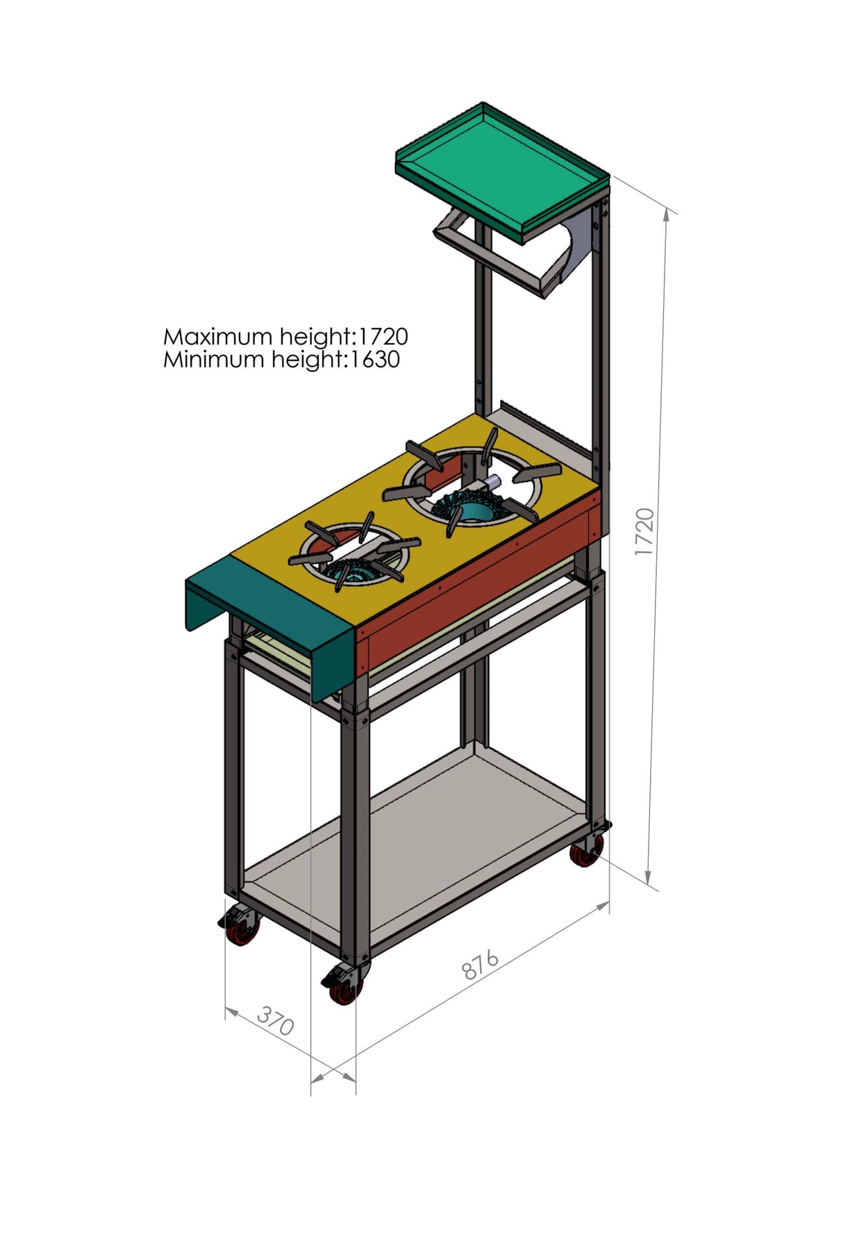 Rotoquip Commercial 2 Burner Indian Range Cooker - RCR-1x1 Indian Range Cookers Rotoquip