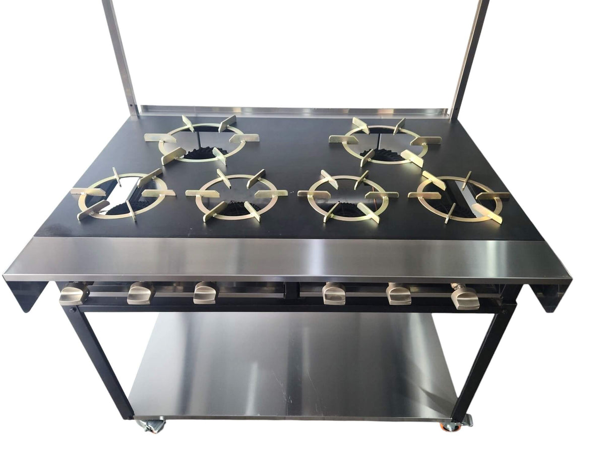 Rotoquip Commercial 6 Burner Indian Range Cooker - RCR-4×2 Indian Range Cookers Rotoquip