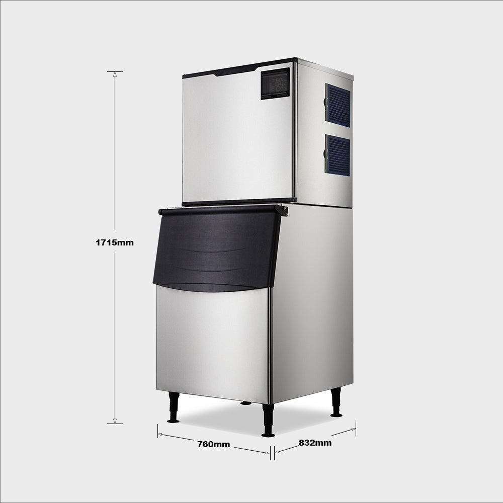 Hamoki Commercial Ice Maker Machine 190kg Output / 125 kg Storage - 281008 Ice Machines Hamoki