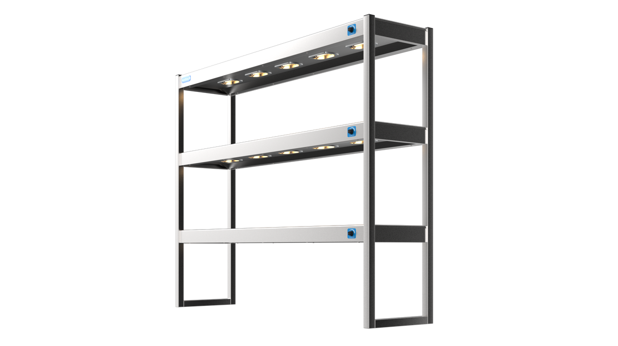 Nordstar Heated Gantry Triple Tier Chefs Rack Overshelf 1500mm 9 Quartz Lamp | TTG1500 Heated Gantry Chef's Rack Nordstar