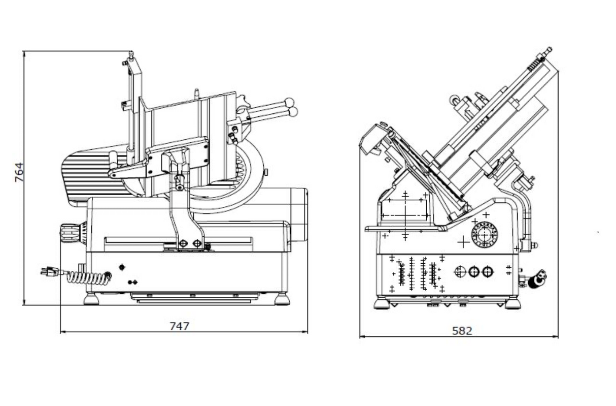 Empire Commercial Heavy Duty Automatic Meat Slicer - 320mm / 13 Inch Blade - EMP-AMS13 Meat Slicers Empire