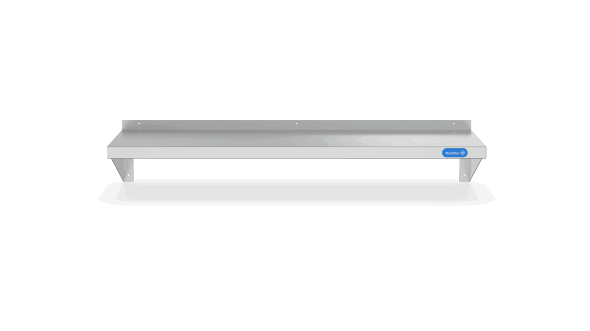 Nordstar Stainless Steel Wall Shelf 1000mm Wide | NSWS1000 Stainless Steel Wall Shelves Nordstar