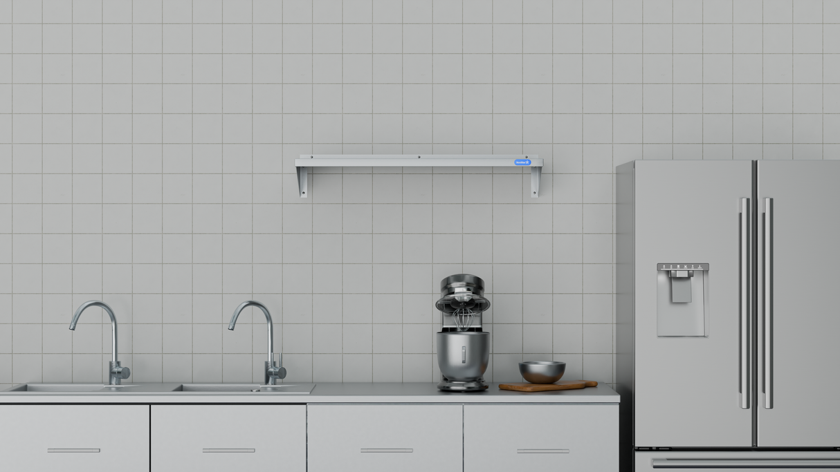 Nordstar Stainless Steel Wall Shelf 1000mm Wide | NSWS1000 Stainless Steel Wall Shelves Nordstar