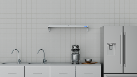 Nordstar Stainless Steel Wall Shelf 1000mm Wide | NSWS1000 Stainless Steel Wall Shelves Nordstar