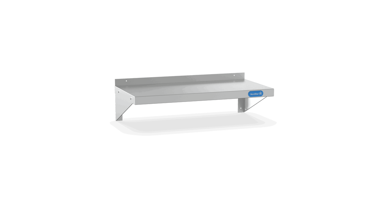 Nordstar Stainless Steel Wall Shelf 600mm Wide | NSWS600 Stainless Steel Wall Shelves Nordstar