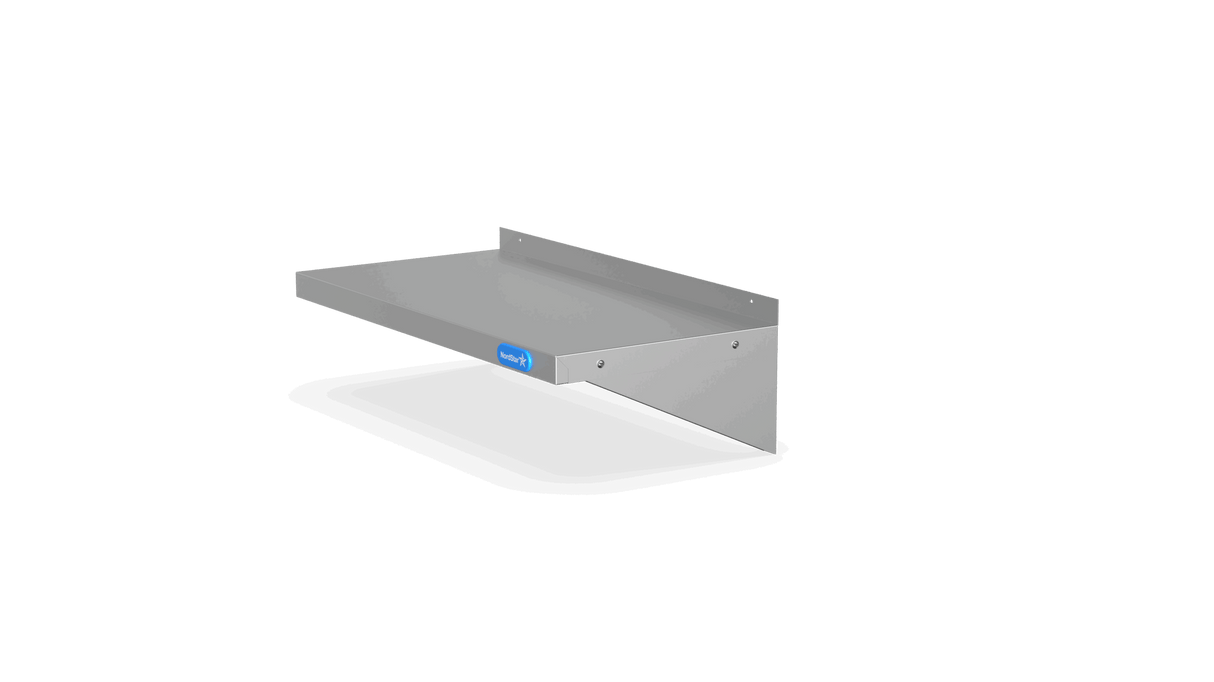 Nordstar Stainless Steel Wall Shelf 600mm Wide | NSWS600 Stainless Steel Wall Shelves Nordstar