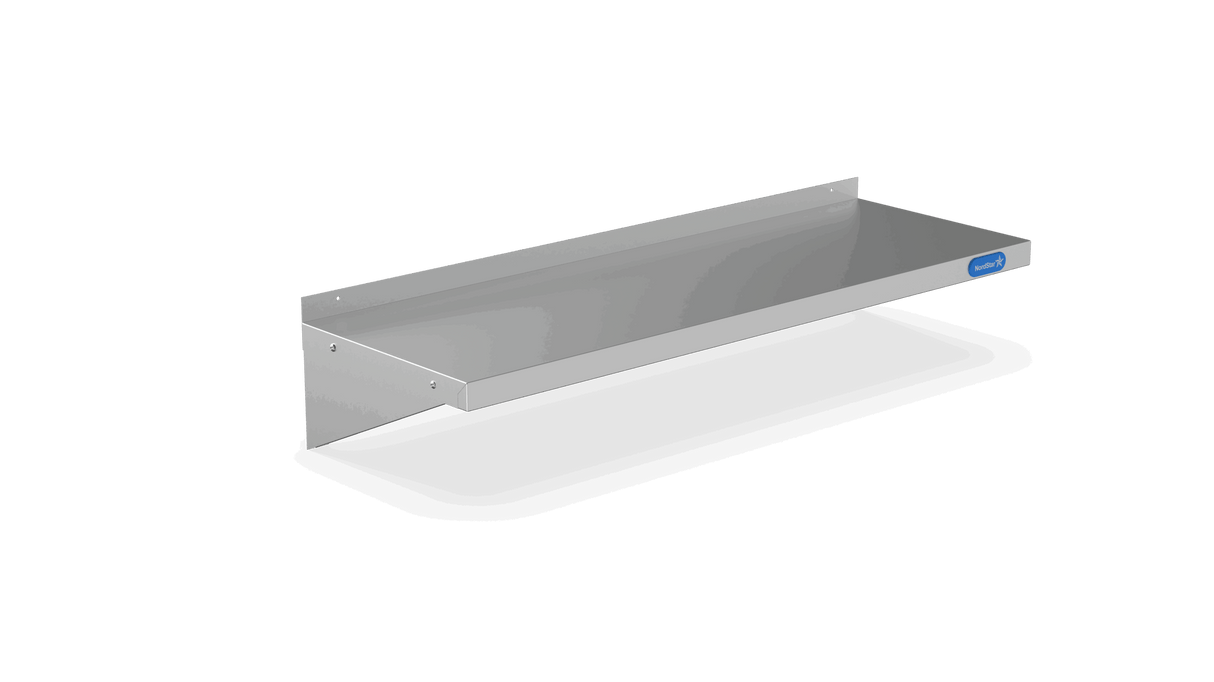 Nordstar Stainless Steel Wall Shelf 900mm Wide | NSWS900 Stainless Steel Wall Shelves Nordstar