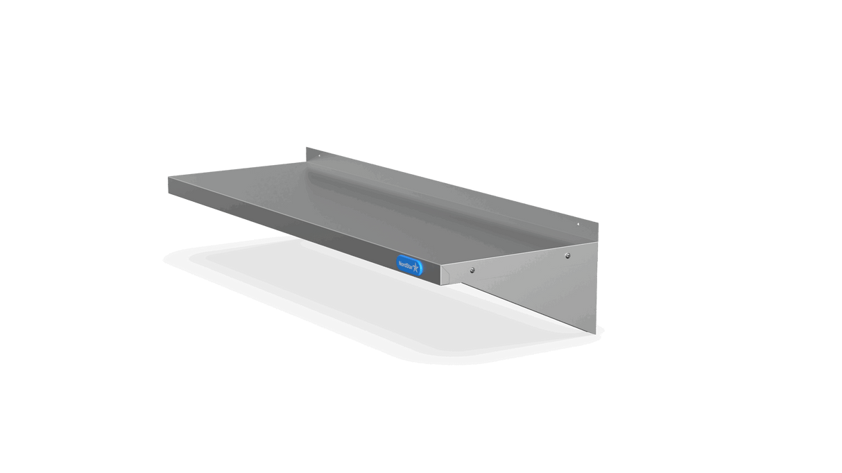 Nordstar Stainless Steel Wall Shelf 900mm Wide | NSWS900 Stainless Steel Wall Shelves Nordstar