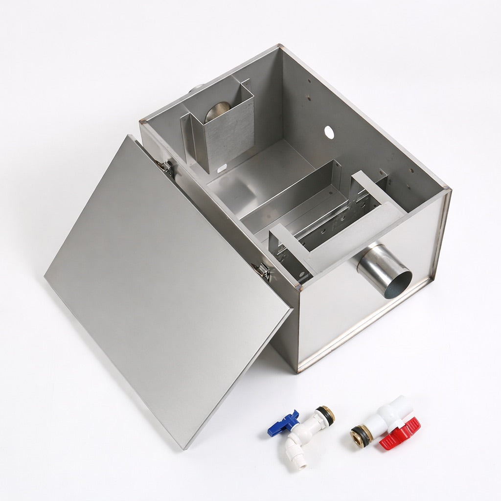 Stainless Steel Grease Trap – 37 Litre Commercial Grease Separator & Interceptor | 37KGB-SS Grease Traps / Interceptors - Stainless Steel Empire