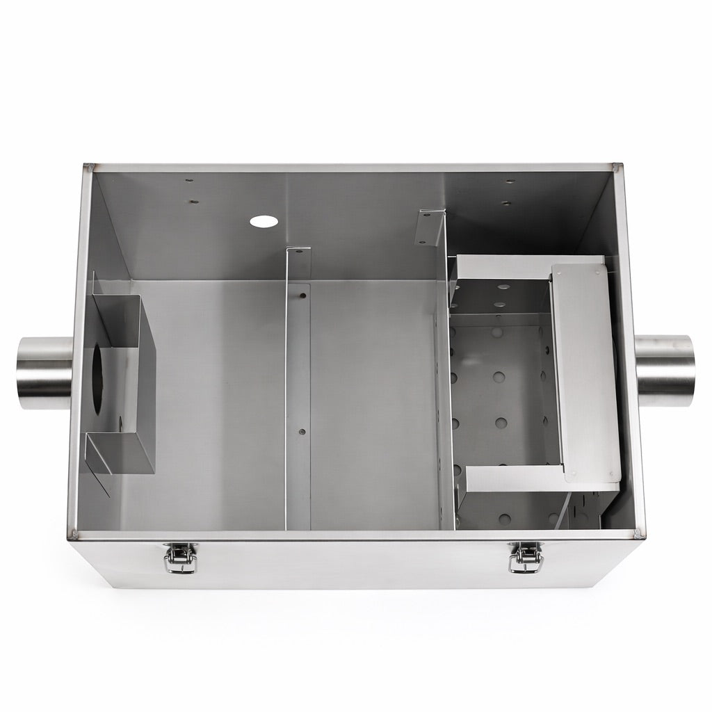 Stainless Steel Grease Trap – 37 Litre Commercial Grease Separator & Interceptor | 37KGB-SS Grease Traps / Interceptors - Stainless Steel Empire