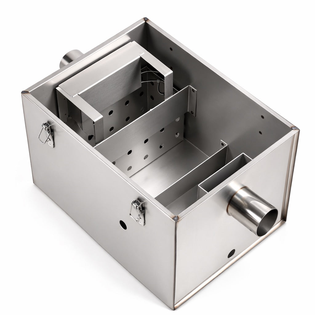 Stainless Steel Grease Trap – 37 Litre Commercial Grease Separator & Interceptor | 37KGB-SS Grease Traps / Interceptors - Stainless Steel Empire