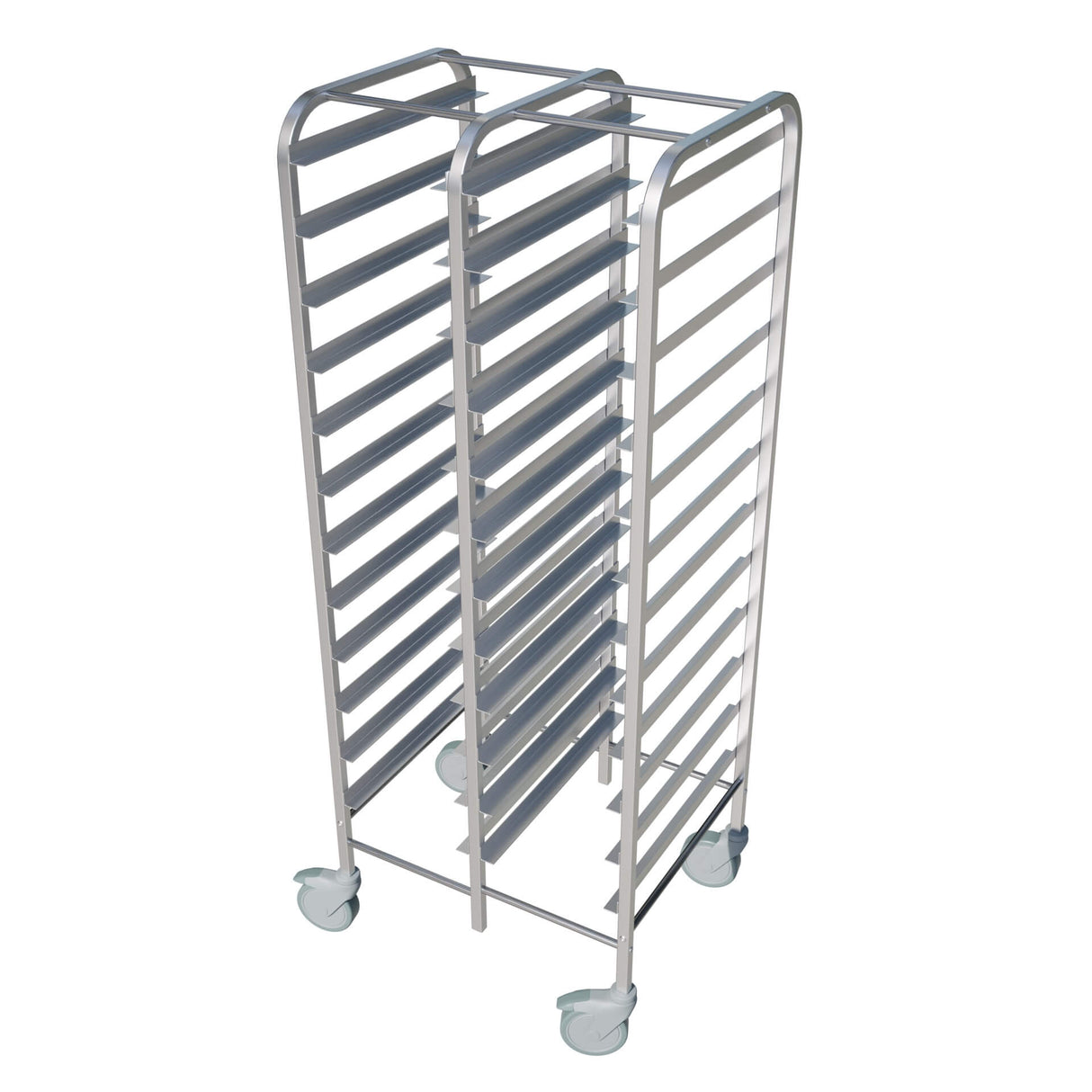 Empire Twin Stainless Steel GN 1/1 Racking Trolley 15 Tier - GNT-15TWIN GN & Racking Trolleys Empire