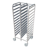 Empire Twin Stainless Steel GN 1/1 Racking Trolley 15 Tier - GNT-15TWIN GN & Racking Trolleys Empire   