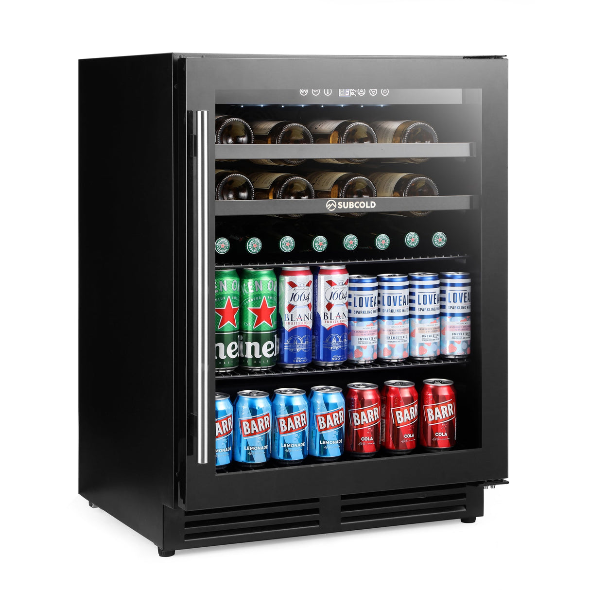 Subcold Integra60 Integrated 2 in 1 Drinks & Wine Cooler Drinks Display Fridge