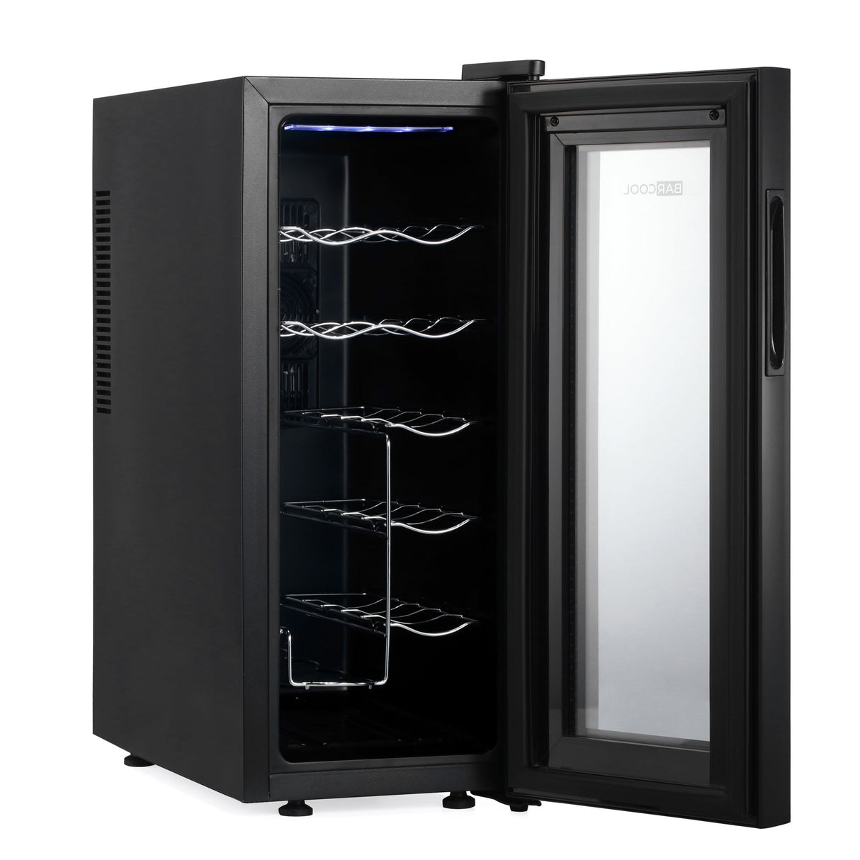 Barcool Vino12 LED Slim Wine Cooler Countertop Drinks Display Fridge 12 Bottle Capacity