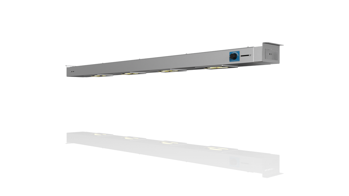 Nordstar Heated Gantry Strip Light Retro Fit 1400 - 1500mm | NSGL1400-1500 Heated Gantry Chef's Rack Nordstar