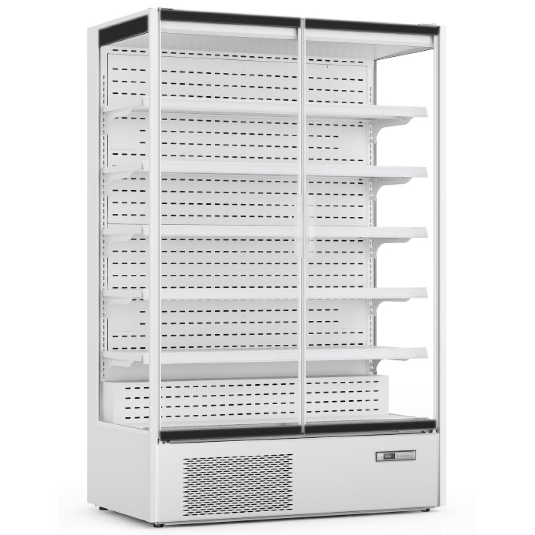 Prodis Panoramic Frameless Glass Door Multideck White - XMD1250-P-FGD-W Refrigerated Merchandisers Prodis