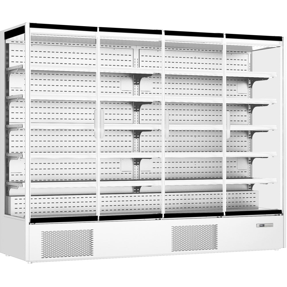 Prodis Panoramic Frameless Glass Door Multideck White - XMD2500-P-FGD-W Refrigerated Merchandisers Prodis