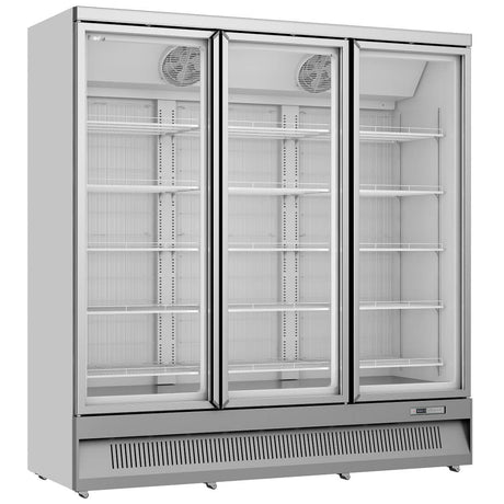 Prodis Heavy Duty Low Energy Triple Door Display Freezer | XPD1850-N-G-LE Upright Glass Door Freezers Prodis