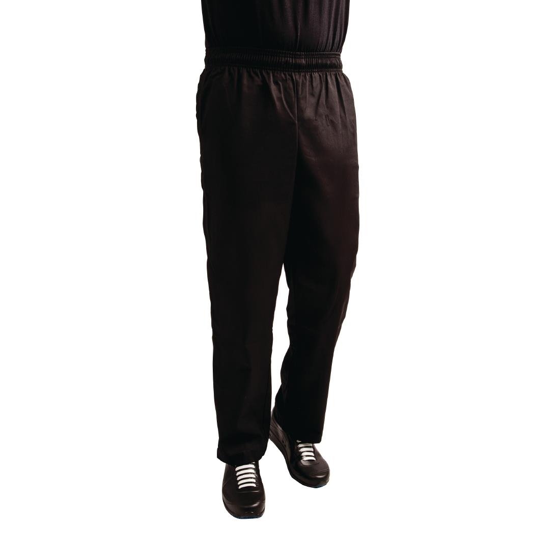 Whites EasyFit Trousers Teflon Black S - A029T-S Whites Chef Trousers Whites Chefs Clothing