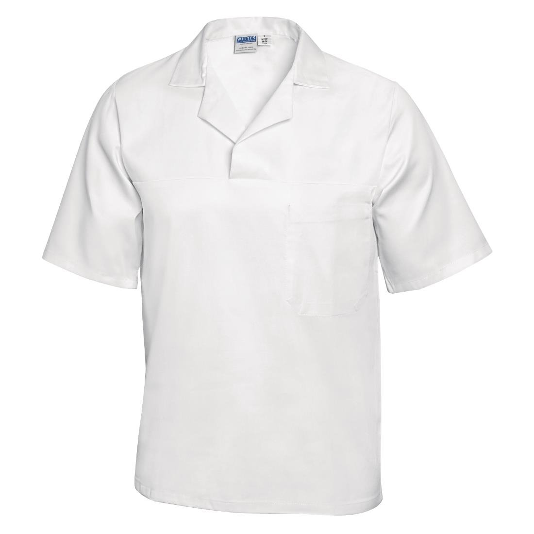 Unisex Bakers Shirt White XL - A102-XL Bakers Shirts Whites Chefs Clothing