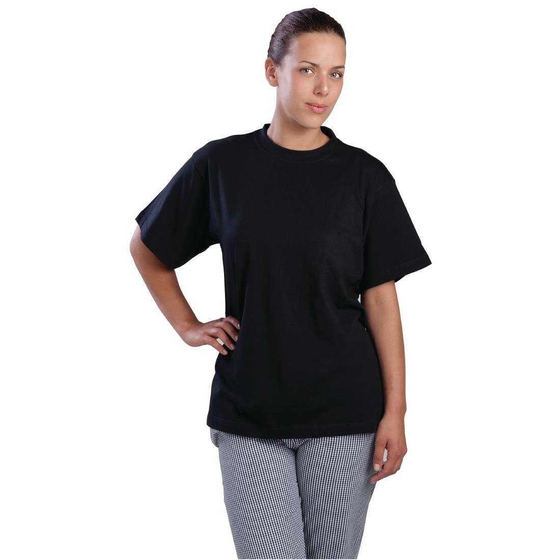 Nisbets Essentials T-Shirts Black Medium - BB478-M T-Shirts Nisbets Essentials