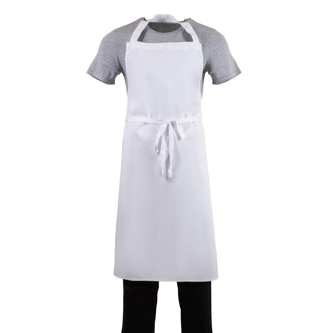 Whites Bib Apron White XL - A522 Aprons Whites Chefs Clothing