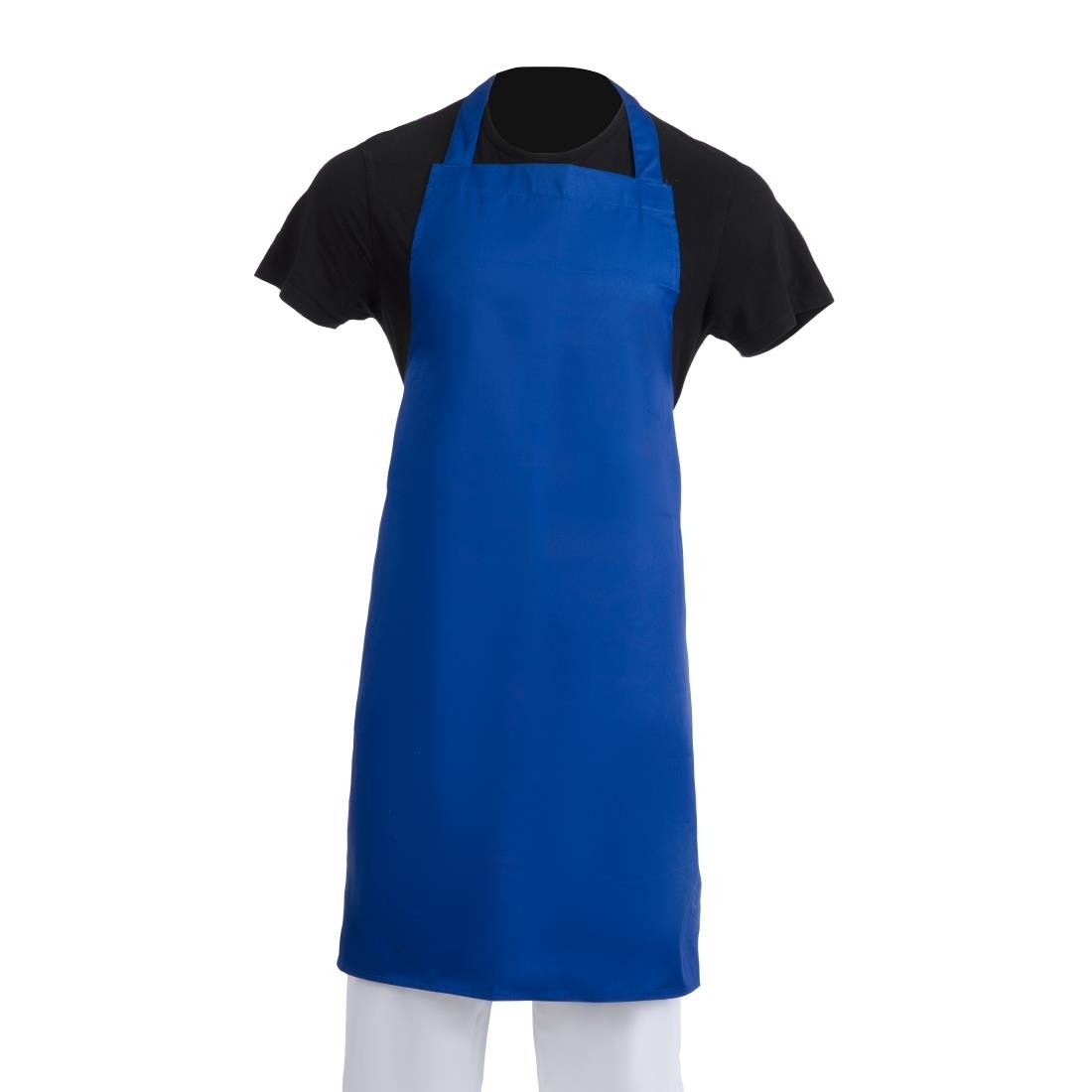 Whites Bib Apron Royal Blue - A542 Aprons Whites Chefs Clothing