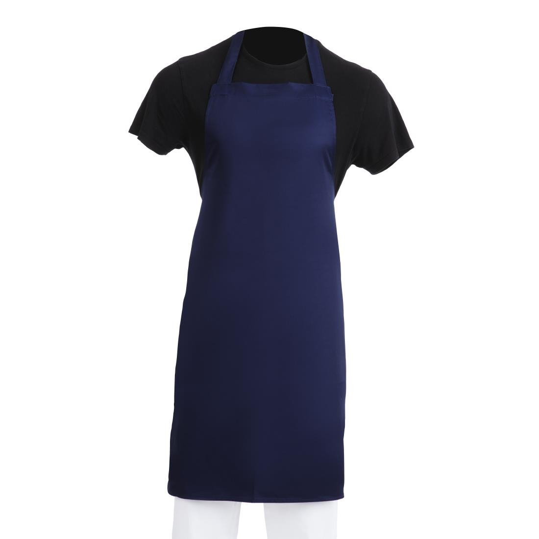 Whites Bib Apron Navy Blue - A543 Aprons Whites Chefs Clothing