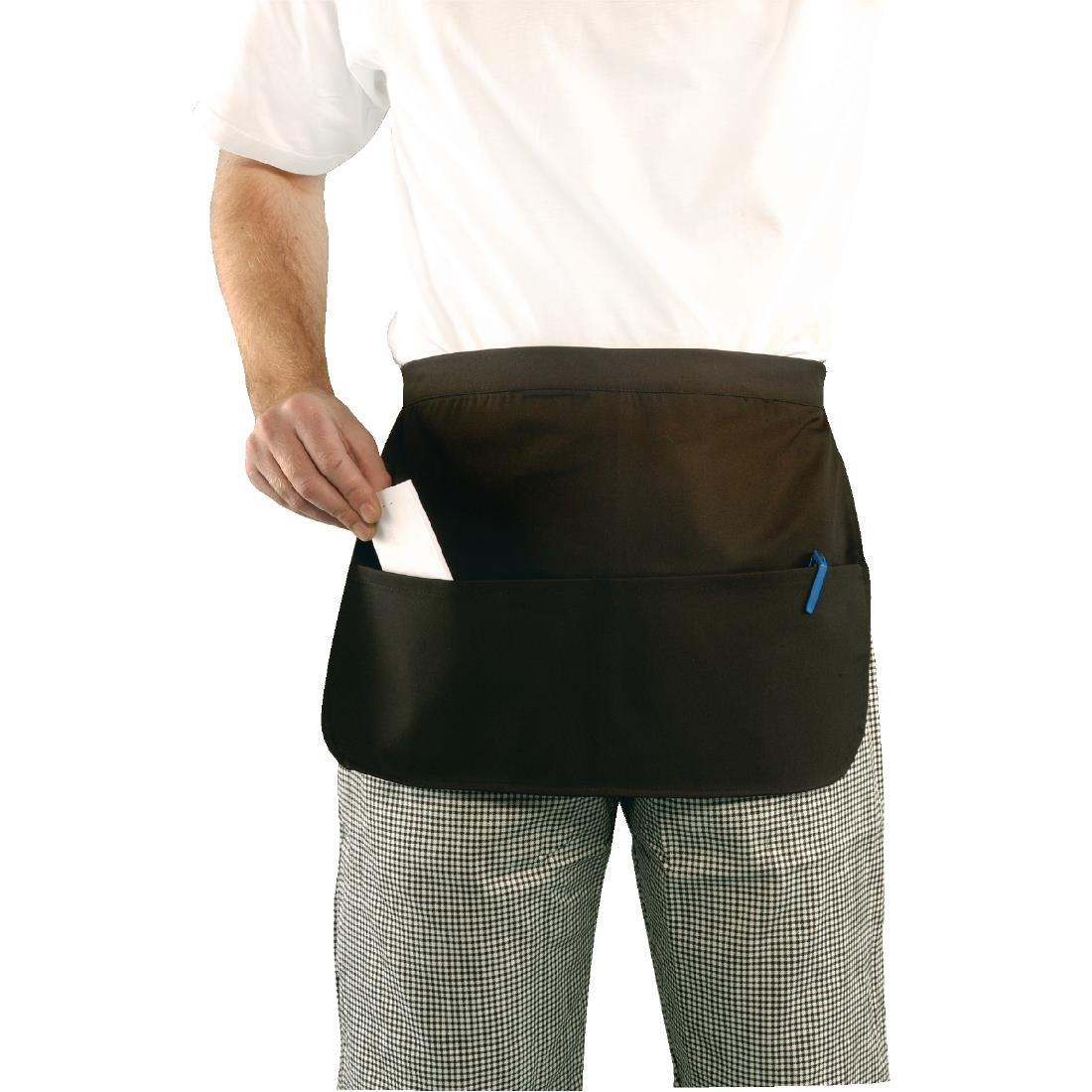 SPECIAL OFFER Whites Money Pocket Black (Pack of 10) - SA340 Aprons Whites Chefs Clothing