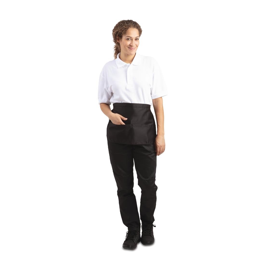 Whites Unisex Money Pocket Black - A551 Aprons Whites Chefs Clothing