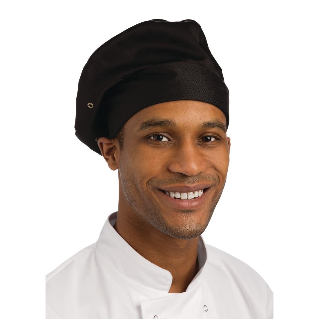Chef Works Toque Chefs Hat Black - A962 Chef Hats and Toques Chef Works