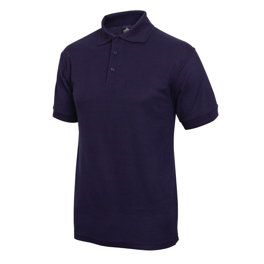 Portwest Unisex Polo Shirt Navy Blue S - A736-S Polo Shirts Portwest