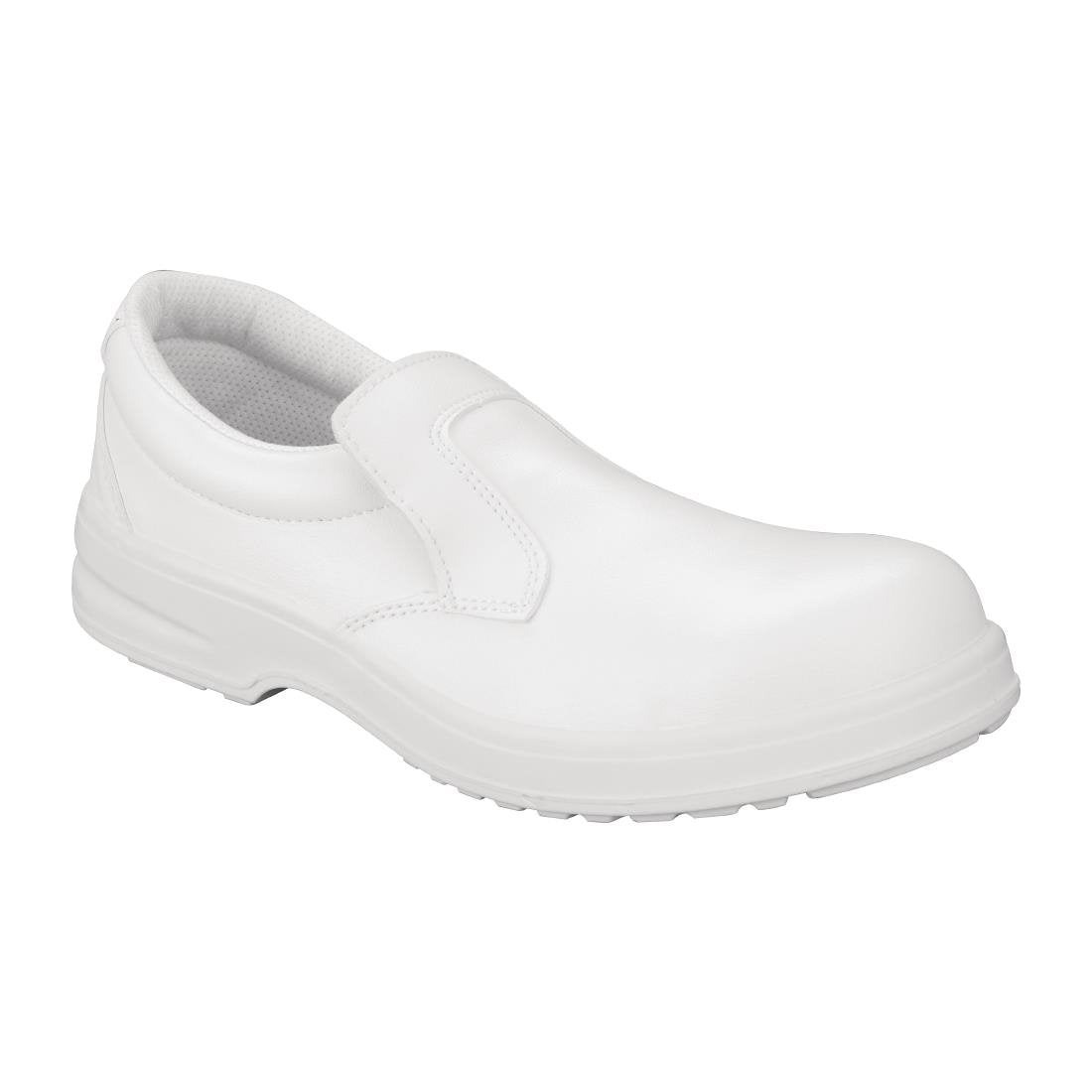 Slipbuster Lite Unisex Safety Slip On White Size 45 - A801-45 Slipbuster Shoes Slipbuster Footwear