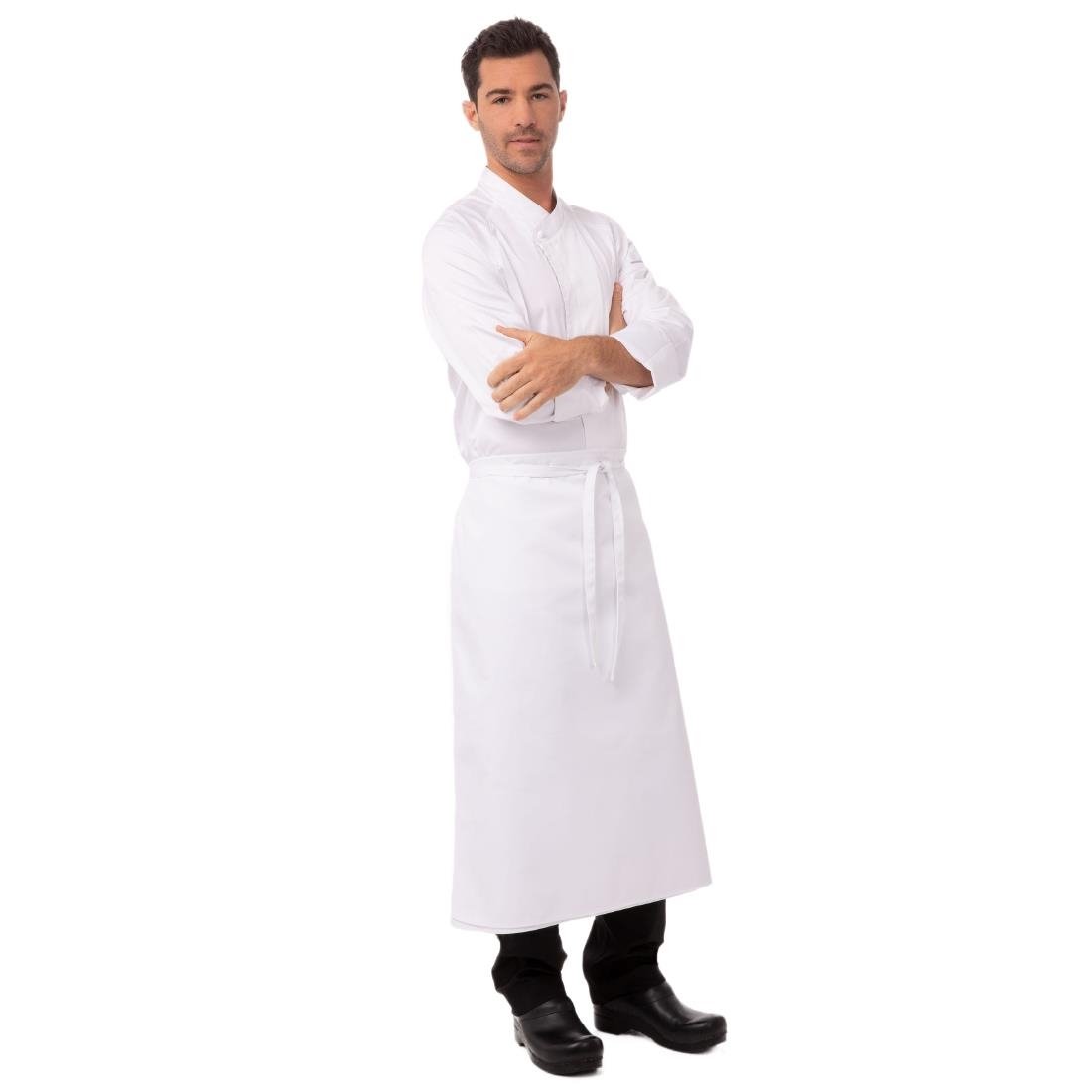 Chef Works Long Four Way Waist Apron White - A925 Aprons Chef Works