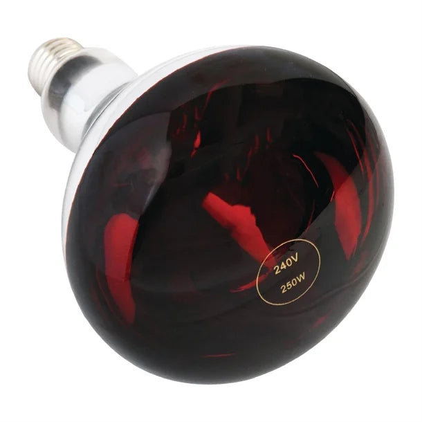 250W Heat Lamp Bulb Red ES - AG570 Hanging Food Heat Lamps Buffalo