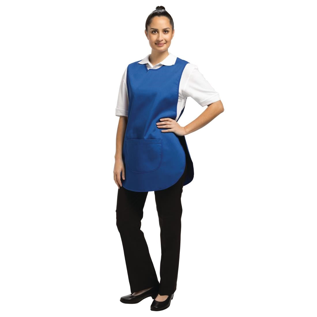 Whites Tabard With Pocket Royal Blue - B043 Whites Chefs Clothing