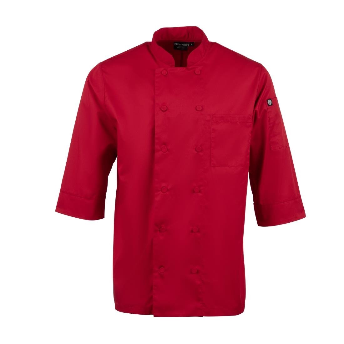 Chef Works Unisex Jacket Red M - B106-M Chef Works Chefs Jackets Chef Works