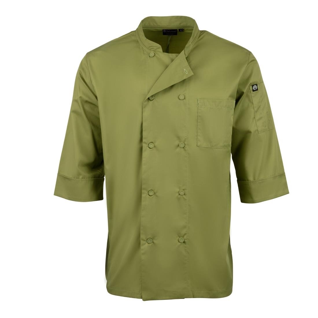 Chef Works Unisex Chefs Jacket Lime S - B107-S Chef Works Chefs Jackets Chef Works