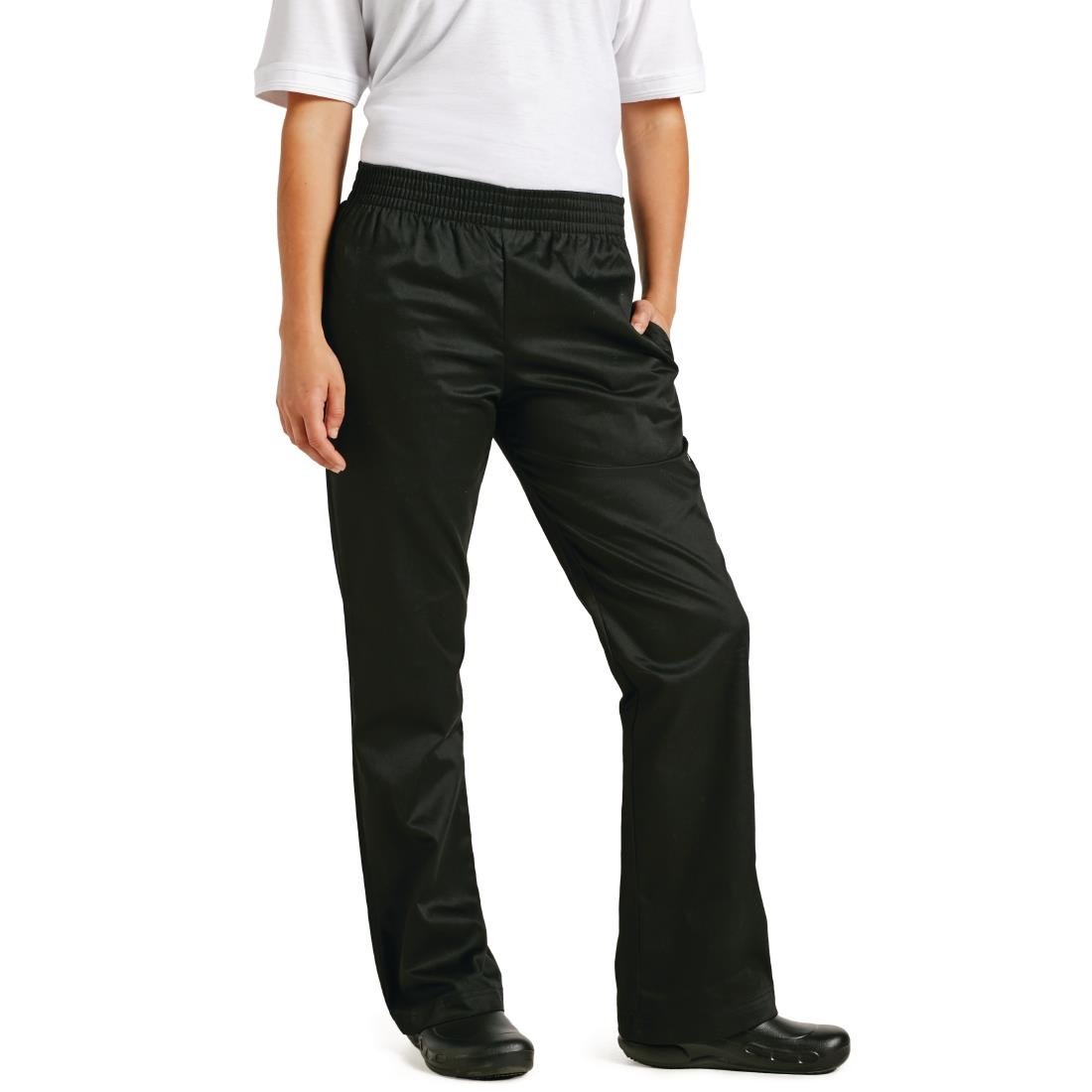 Chef Works Womens Basic Baggy Chefs Trousers Black XS - B223-XS Chef Works Chef Trousers Chef Works