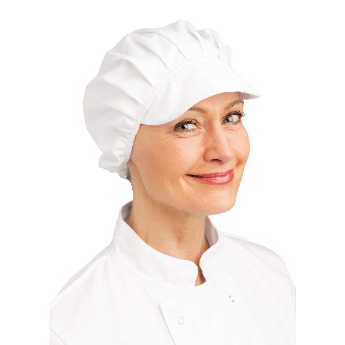 Whites Peaked Unisex Hat White - B255 Catering Hats Whites Chefs Clothing